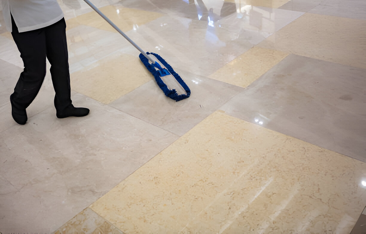 Floors polished and cleaned by Singapore Cleaning Service